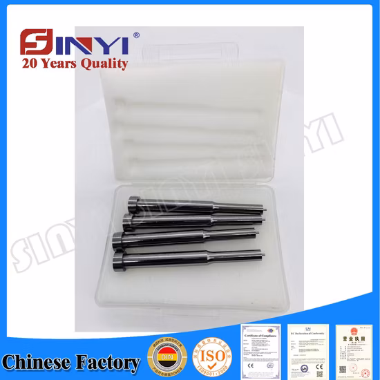 OEM plat droit Skh51 Skh61 composants d'outillage poinçon et matrice ensemble broche en carbure de tungstène