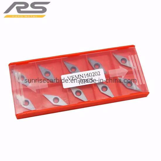 Types d'inserts CNC en carbure de tungstène